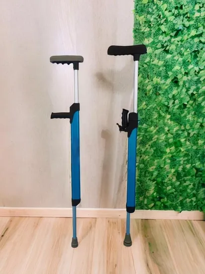 Sterilization Brother Medical Elbow Forearm Aluminum Adjustable Crutch for Disabled