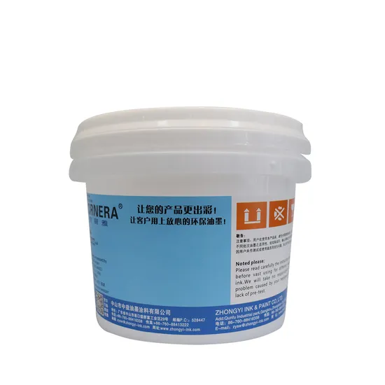 Zhongyi Wg-PVC Series Water Based Screen Printing Ink for PVC Substrates