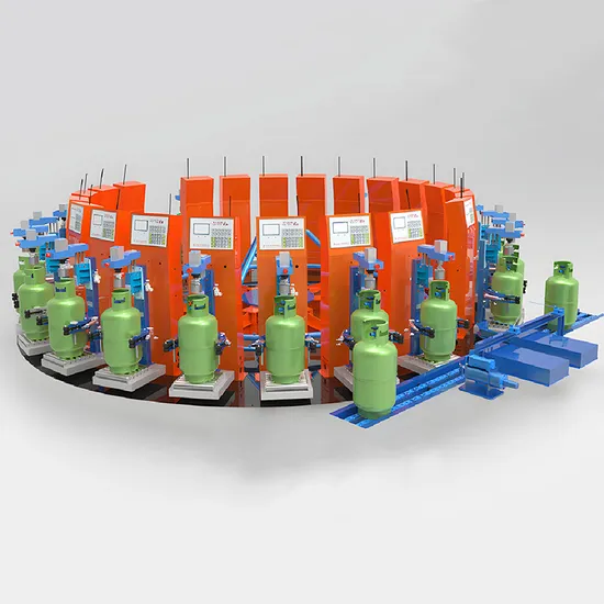 Automatic Liquified Petroleum Gas Cylinder LPG Carousel Bottling Filling Machine with 12 Filling Scales