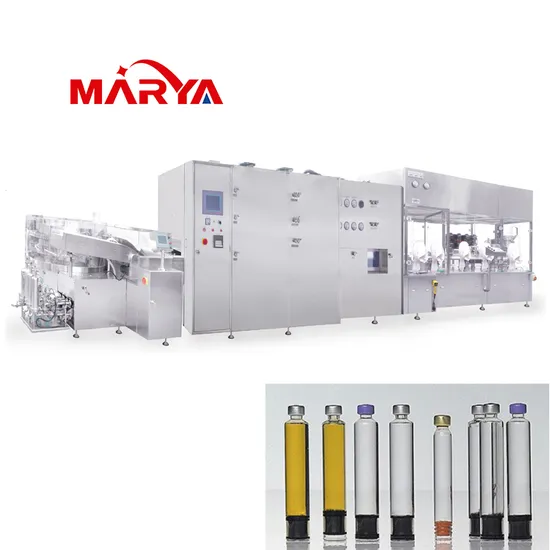 Marya Pharmaceutical Aseptic Liquid Dental Anaesthetic Cartridges Filling Production Line with Isolator