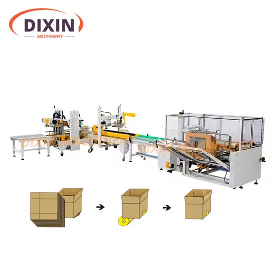 Case Erecting Machine Carton Erector and Tape Bottom Seal Pack Machine