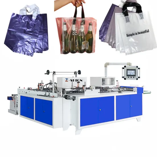 Soft Handle Shopping Bottom Sealing Soft Handle Polythene Plastic Bag Making Machine