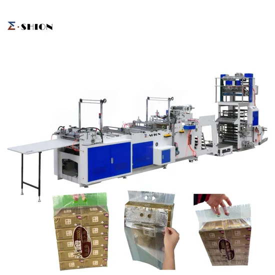 Three Servo Motor Automatic Polythene Paper Tissue Packing Plastic Cutting Bag Making Machine