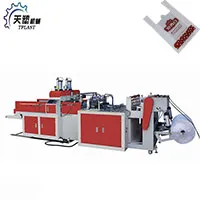 High Speed Polythene Plastic Shopping T-Shirt Bag Making Machine Price