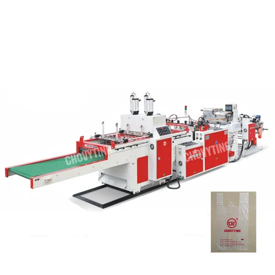 Chovyting Fully Automatic High Super Speed Plastic Bag Making Machine T-Shirt Shopping Bag Machine