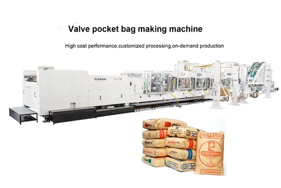 China Tuber&Bottomer Machine Industrial Paper Bag Machine Kraft Paper Bag Making Machine