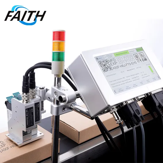 Faith High Speed Digital Portable Online Inkjet Printer Carton Painting Character Date Qr Industrial Inkjet Printer Eco Solvent Printer Date Inkjet Printer