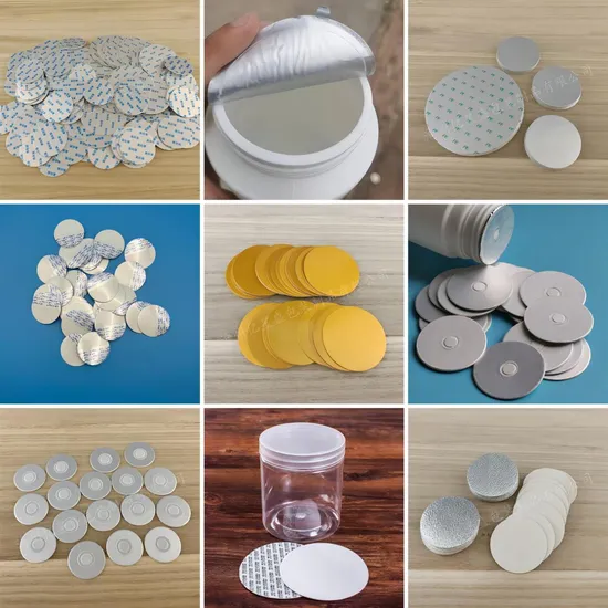 Wholesale Price OEM Factory Customized Magnetic Breathable Corrosion Resistant Induction Aluminum Foil Seal Liner Gasket for Pet/PE/Glass Bottle Cap