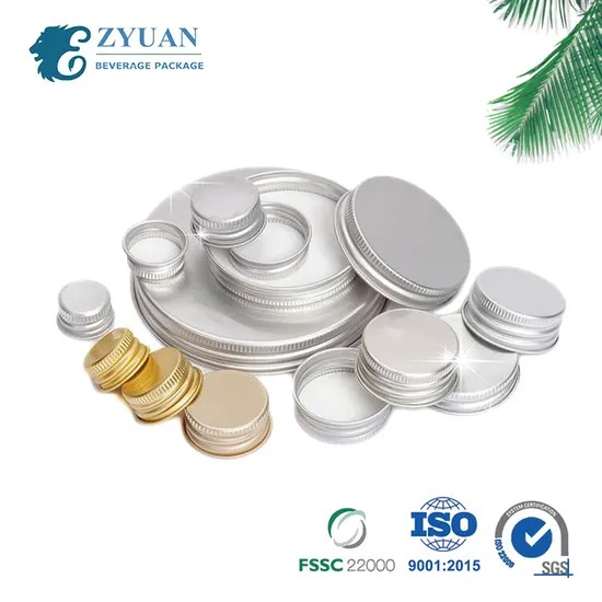 Liquor Beverage Beer Red Wine 18mm 24mm 28mm 38mm Aluminum Metal Crown Dropper Flip Top Screw Twist Glass Bottle Ropp Cap