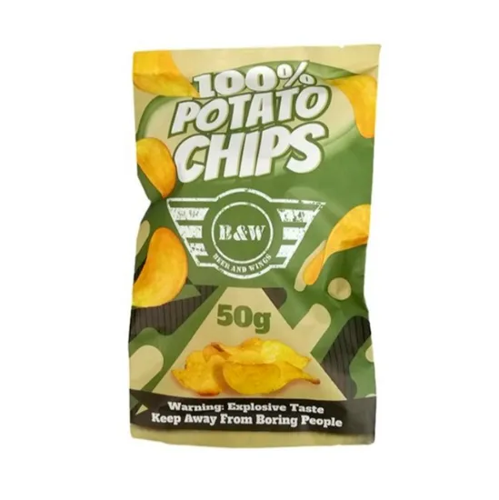 Direct Factory Custom Printed Laminated 50g 100g 250g 500g Potato Chips Packaging Bag for Potato Chips Corn Chips