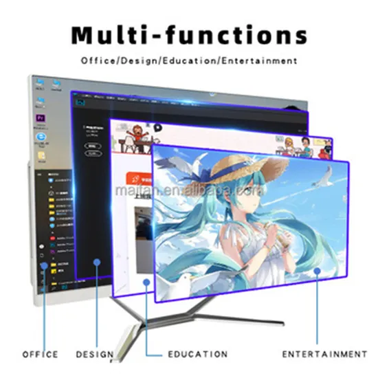 Shenzhen Factory I5 I7 10th 11th Office Win10 Computer All in One