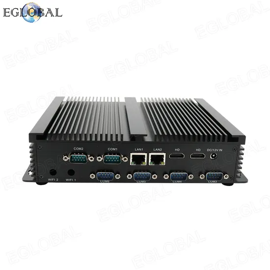 Eglobal Fanless Industrial PC Intel Core I5-4200u Barebone Mini Computer Desktop Kiosk Home Office