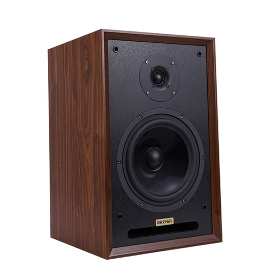 Brzhifi Wooden Bookshelf Speaker with Bisonic HiFi Passive Audio Technology