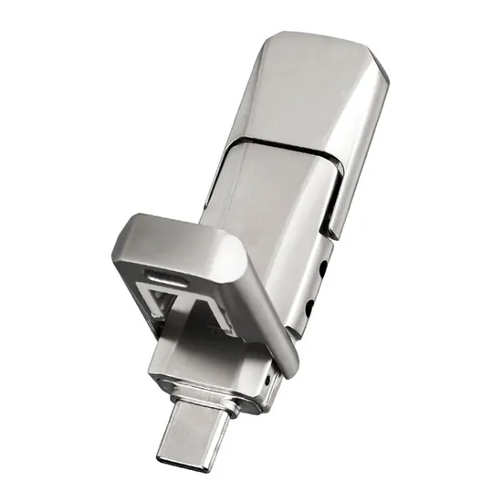 3 in 1 Multi Function Metal USB Drive Ios to Type-C to High Speed USB 3.0 Flash Drive