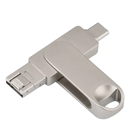 3 in 1 Mobile Phone Swivel USB Flash Drive Metal USB 3.0 to OTG to Computer