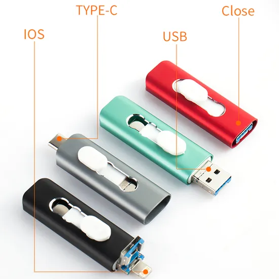 3 in 1 Multi Function Push Pull Lightning / Android / USB 3.0 Interface Mobile Phone USB Flash Drive/USB Flash Memory/Pen Drive