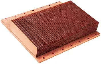 OEM High-Power Semiconductor and Power Electronics Fin Copper Heat Sink