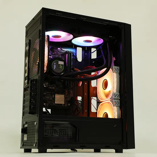 in Stock Hy-030 Black ATM Computer Case Desktop PC Case