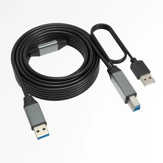 Dp (DisplayPort) Minidp DVI VGA HD01 EMI USB 3.0 Cable Extended Type a/B/C to B Long USB Printer Cable 5-80m Adapter
