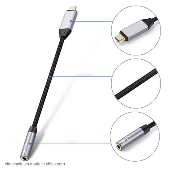 Aux 38412 Hz USB C Type to Audio 3.5mm Adapter