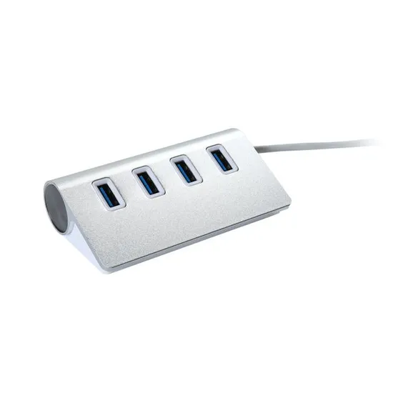 Aluminum Alloy 4 Ports USB C to USB 3.0 Hub