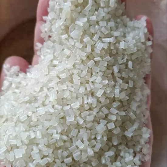 Transparent White Plastic Recycling Particles PP PE Recycling Plastic