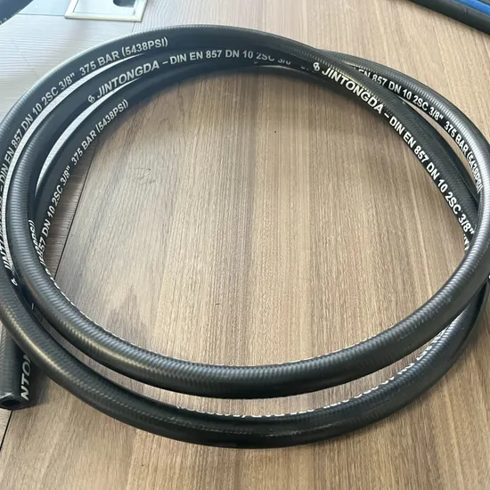 Industrial Water Cleaning High Pressure Hydraulic Rubber Hose DIN En857 2sc 1sc