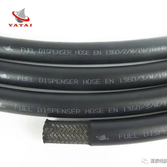 Renovl En 1360 25.3mm Outside Diameter Black Color Fuel Dispenser Hose