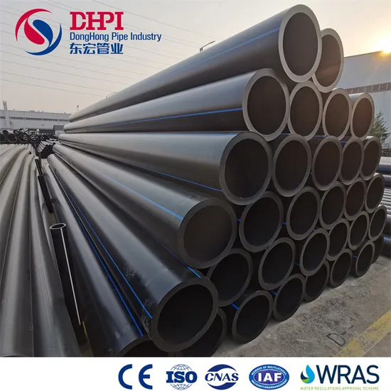 Factory Price Dhpi Water Pipe PE4710 10inch 14inch 36inch HDPE Pipe for Storm Drainage Waterline or Water Supply Pipeline
