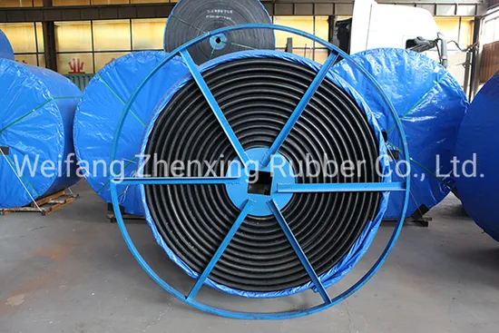 Flexible Nylon Polyester Cotton Fabric Reinforced Rubber Conveyor Belt for Cement and Concrete Plants