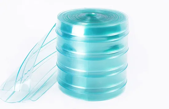 The Factory Specializes in Producing PVC Transparent Plastic Anti-Static Ribbed Curtains