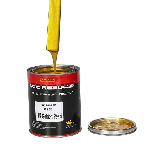 C158 High Quality Manufacturer Car Paint 1K Golden Pearl Metal Refinish Car Paint