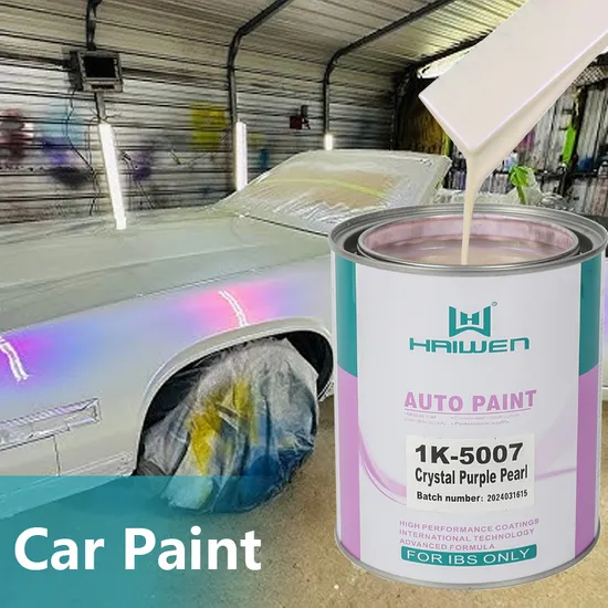 Haiwen Premium 1K Crystal Purple Pearl Automotive Acrylic Paint High-Performance Spray Paint