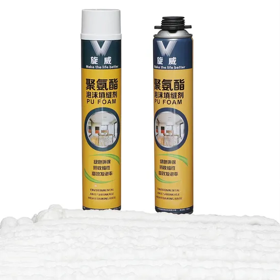 300ml/500ml/750ml Wholesale Gap Filler Insulation Spray PU Foam for Window and Door