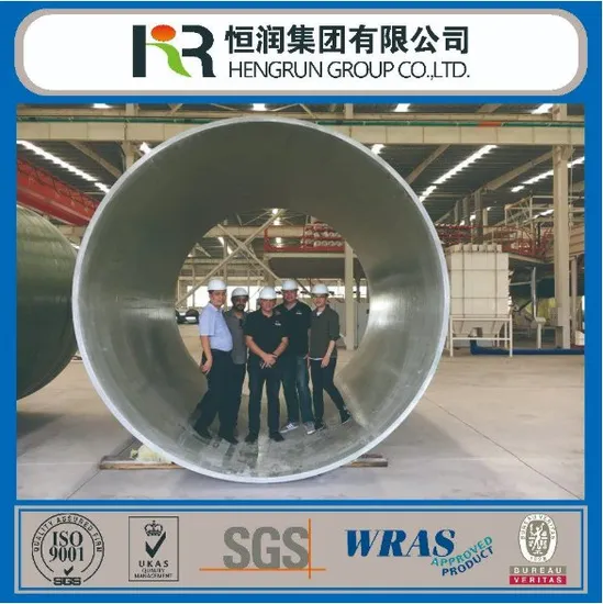 FRP/GRP Fiberglass Pressure Pipe for Water Supply and Drainage, Full-Size Fiberglass Reinforced Pipeline