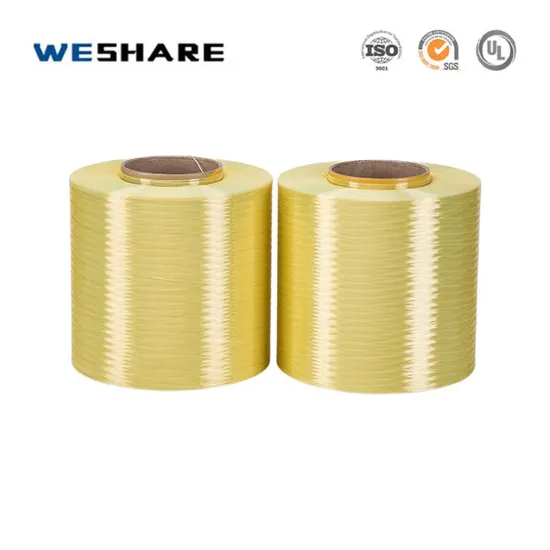 Optical Insulation Yellow Aramid Yarn with High Strength and Lightweight for Communication and High-Speed Transmission