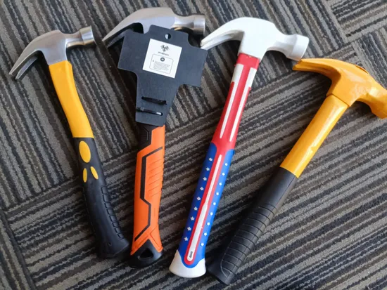 Claw Hammer High Quality with Rubber Coated Handle Wooden Handle
