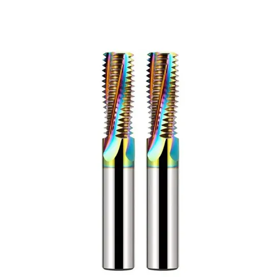 CNC 55/60 ISO Solid Carbide Pith 0.2 - 5.0 Thread Milling Cutter