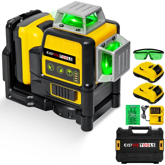 16-Line 3-Point Auto Level Tool for Outdoor Leveling Projects