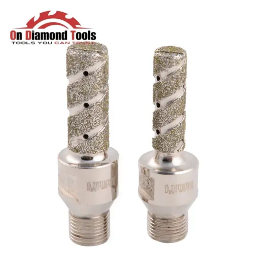 1/2 Gas Diamond CNC Tool Countersink Drill Milling Router Electroplated Finger Bit for Granite Marble Stone