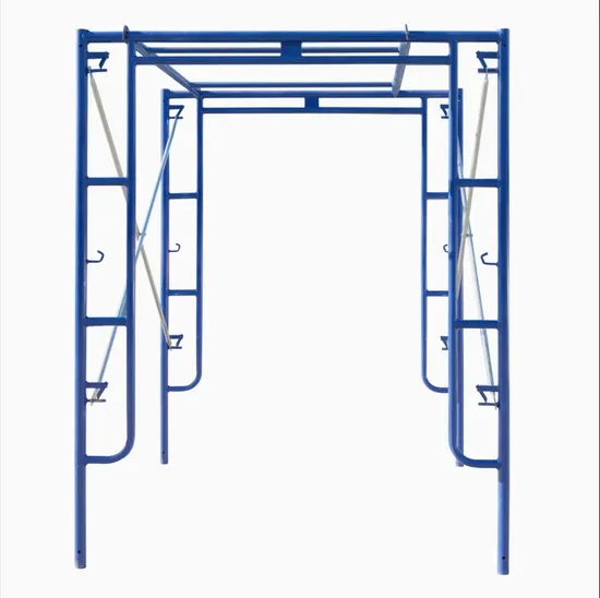 Door Frame Scaffold Walk Through Ladders Galvanized Ringlock Scaffolding for Construction