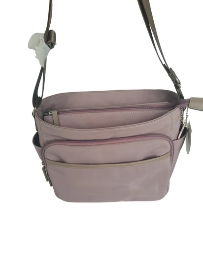 Fashion Women′s Solid Color Large Size Multi Pockets Shoulder Sling Crossbody Travel Nylon Messenger Bags for Women