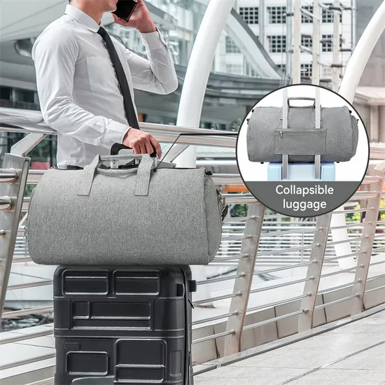 Customized Luggage Bag Oxford Cloth Folding Business Travel Portable Men′s Suit Bag