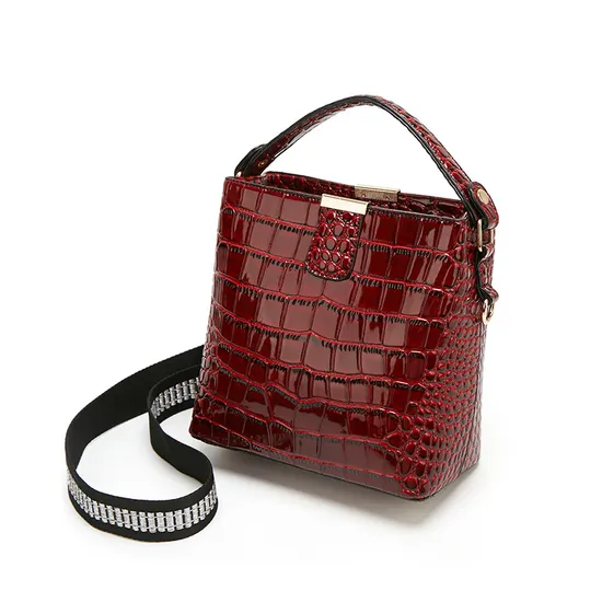 Fashion Trend Large-Capacity Leather Handbag Crossbody Single Shoulder Bucket PU Bag
