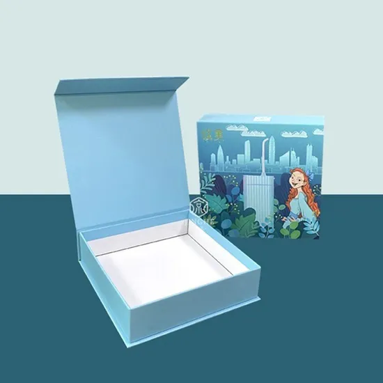 Custom Logo Premium Luxury Cardboard Box Book Shape Flip Color Box Cardboard Box Gift Box Packaging Magnet Packaging for Dental Cleaners