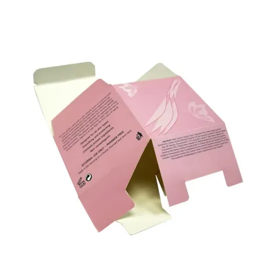 Customized Auto Lock Bottom Cosmetic Cardboard Paper Box Packaging Paper Boxes