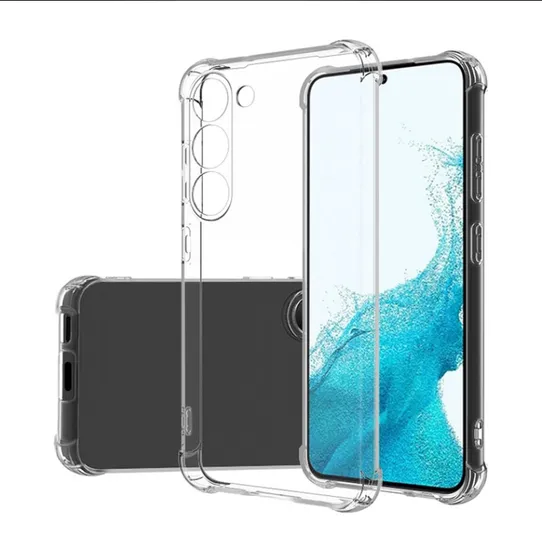 Air Cushion Reinforced Corner Protection Case Clear TPU Gelskin for Samsung S23