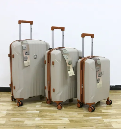 Factory Wholesale Durable Trolley Bag 4PC PP Travel Cabin Luggage Suitcase Set
