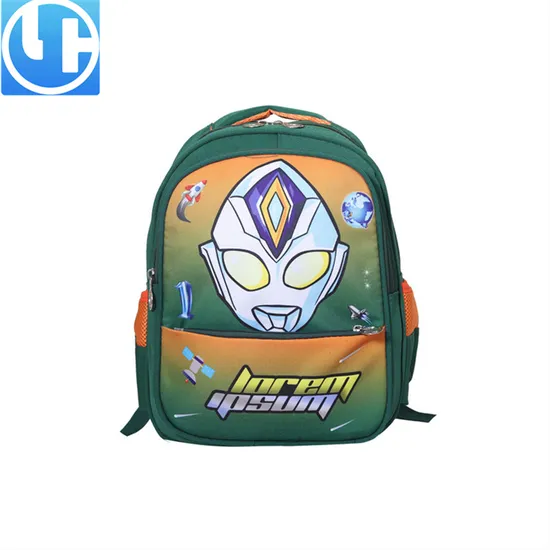 Customized Ultraman Spider-Man Boy Backpack 1-6 Grade Backpack School Bags for Kids