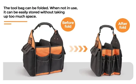 Wholesale Durable Handle Small Expandable Tool Bag Box Organizer Storage with Custom Size